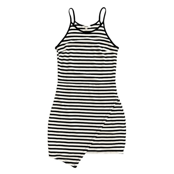 Cotton striped black and white  summer dress - Picture 2 of 5